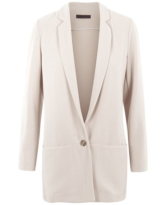 Hvit blazer: